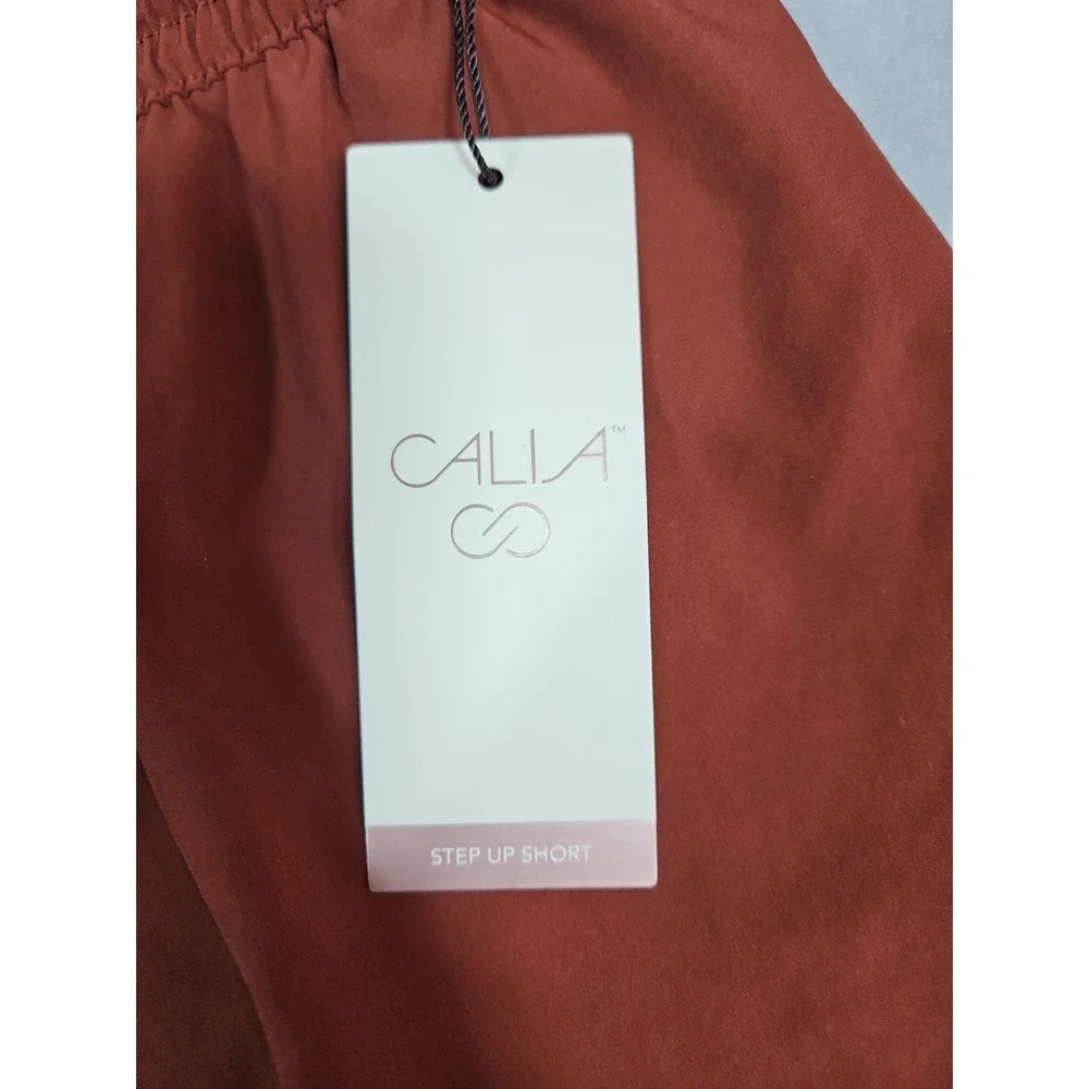 Calia‎ Womens Red Brown Step Up Athletic Shorts Size XS NWT